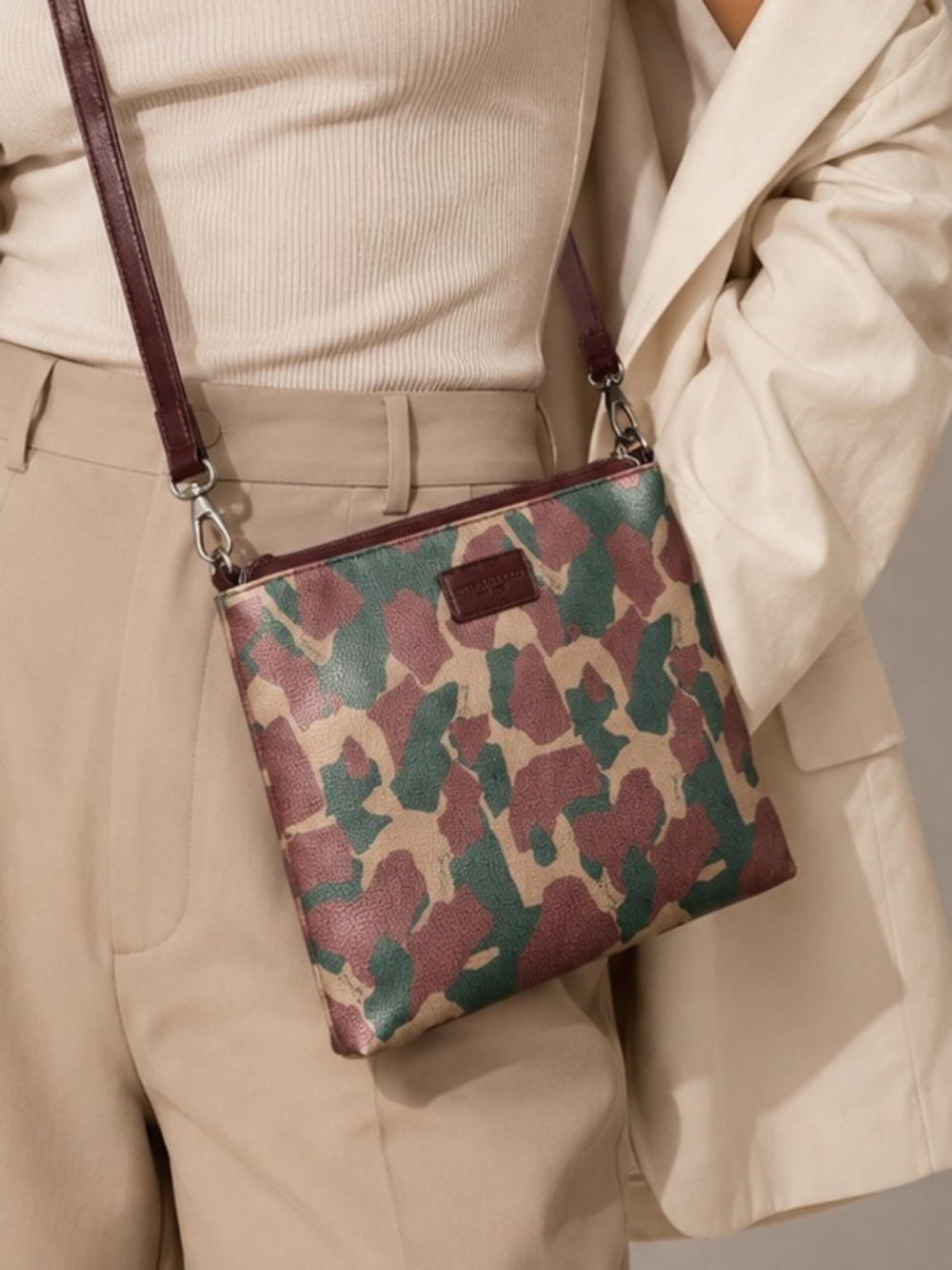 Camouflage-Print Crossbody Bag Mint Condition